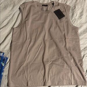 ATM Anthony Thomas Melillo Sleeveless Beige Shirt for Men